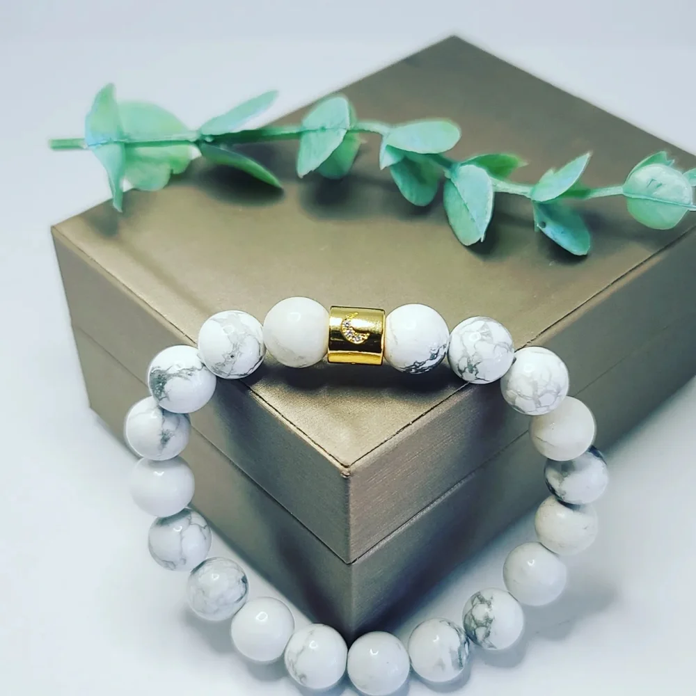Howlite bracelet - Picture 4 of 5